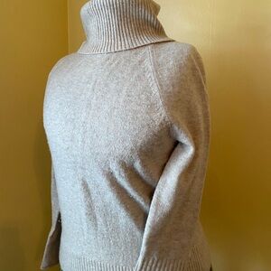 LOFT Soft Beige Turtleneck Sweater